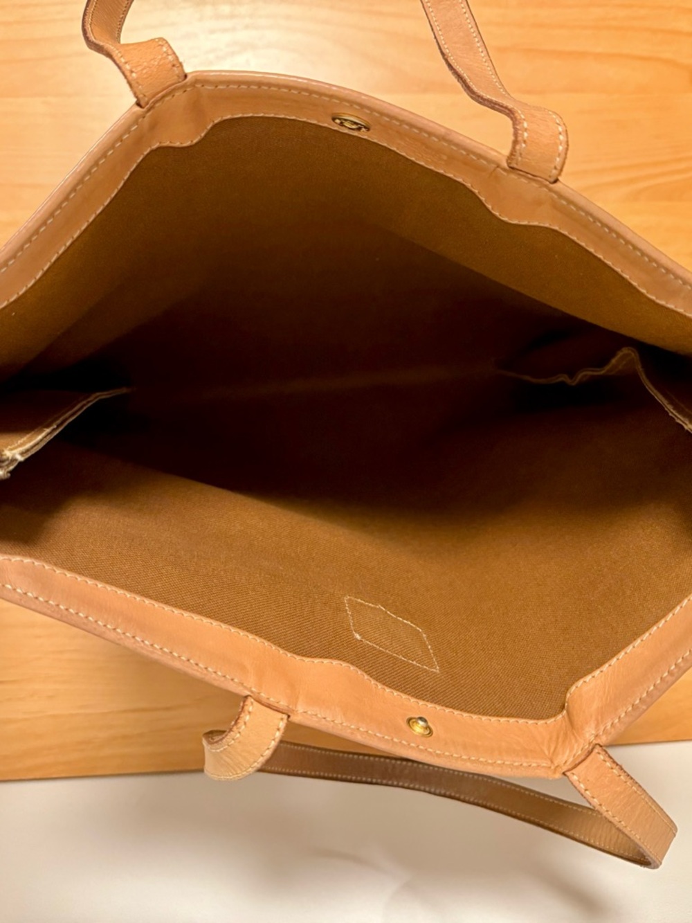 Celine Macadam Vintage Brown Patterned Tote Shoulder Bag with Tan Trim - Picture 8 of 13
